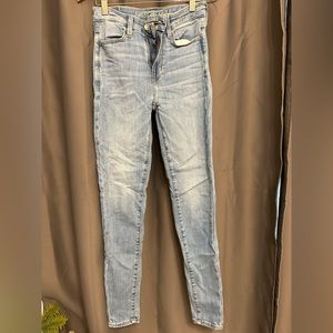 High rise skinny jeans